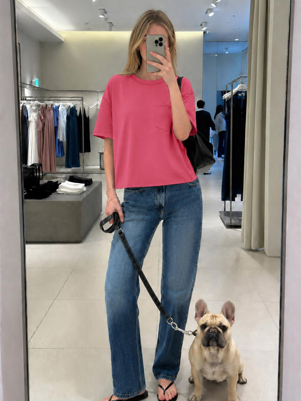 ATHMILE Womens Crop Tops Workout Shirts Gym Oversized Spring Summer Basic Tees Short Sleeve Casual Loose Drop Shoulder 2026